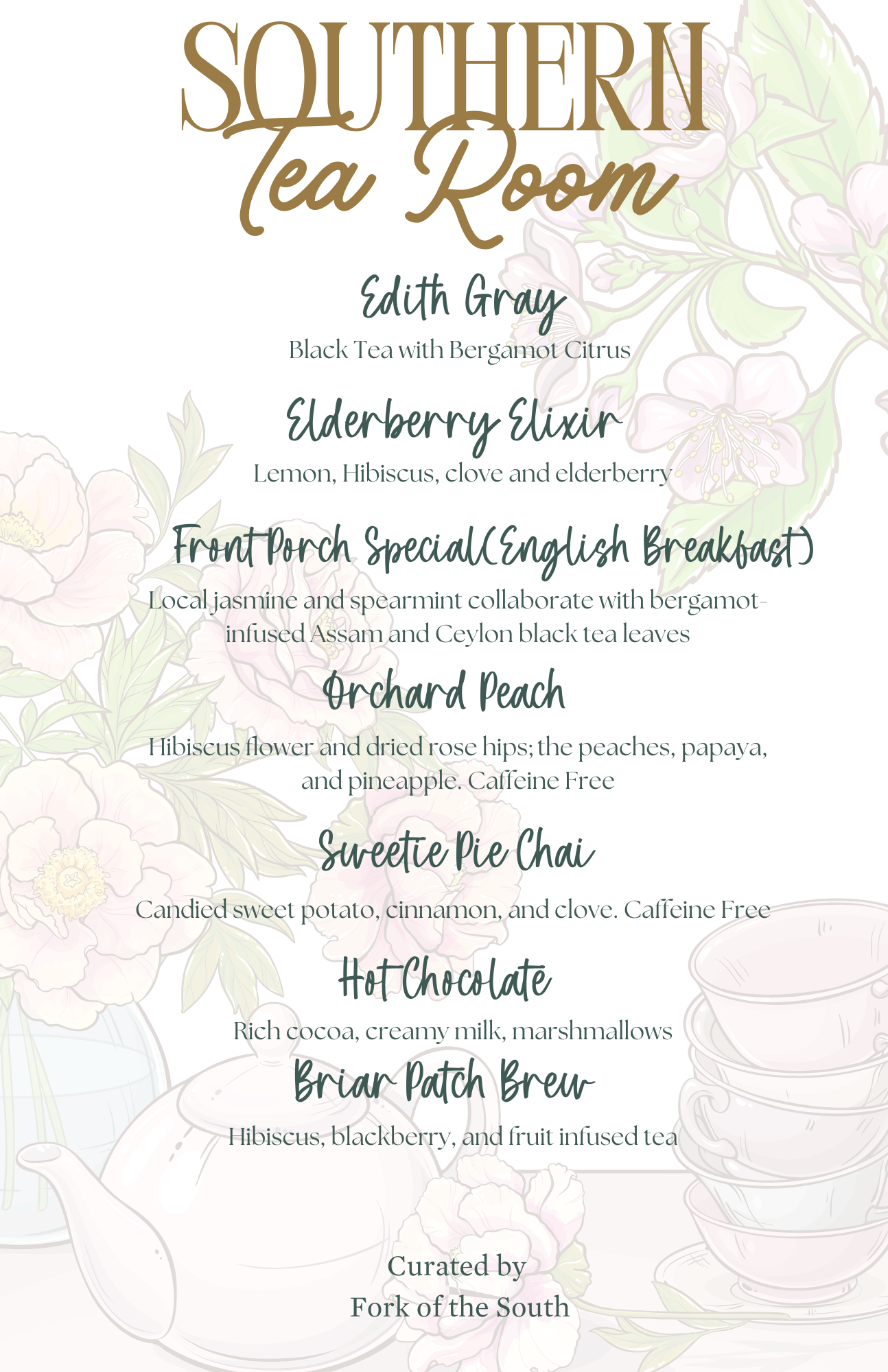 The Southern Tea Room | Fork of the South Food Hall, image size:1294x2000